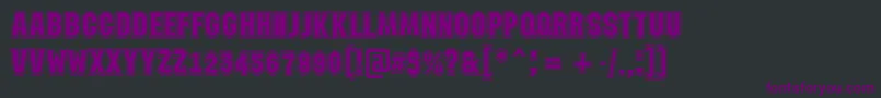 AMachinanovagr Font – Purple Fonts on Black Background