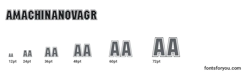 AMachinanovagr Font Sizes