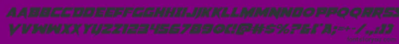 フォントPistoleerexpandita2 – 紫の背景に黒い文字
