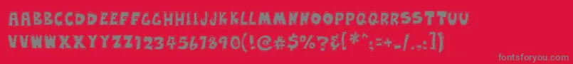 EarwaxWit Font – Gray Fonts on Red Background