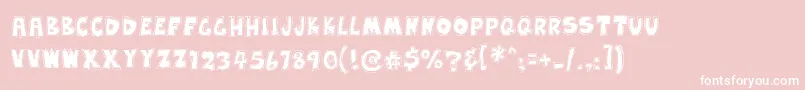 EarwaxWit Font – White Fonts on Pink Background