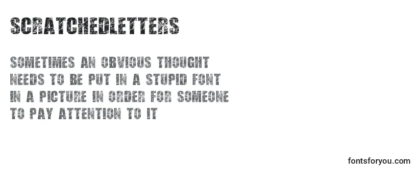 ScratchedLetters Font