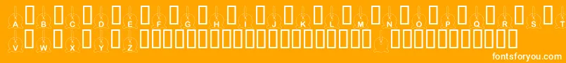 KrCaramelApple Font – White Fonts on Orange Background
