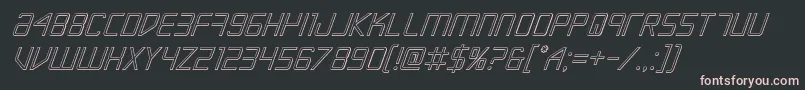 Escapeartist3Dital Font – Pink Fonts on Black Background