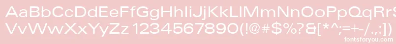 UniqueExtended Font – White Fonts on Pink Background