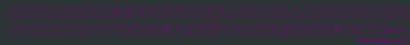 21gunsaluteoutital Font – Purple Fonts on Black Background