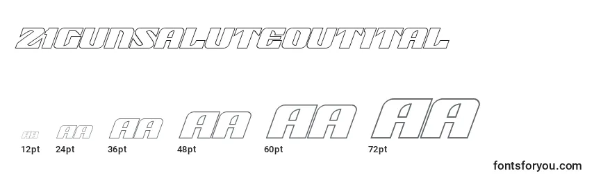 21gunsaluteoutital Font Sizes