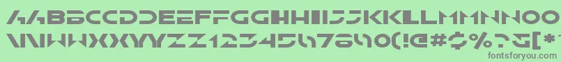 SfSolarSailerExtended Font – Gray Fonts on Green Background