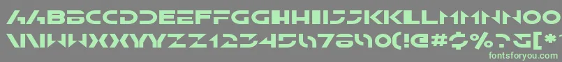 SfSolarSailerExtended Font – Green Fonts on Gray Background