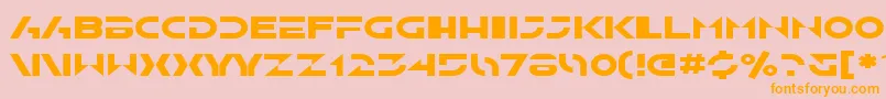 SfSolarSailerExtended Font – Orange Fonts on Pink Background