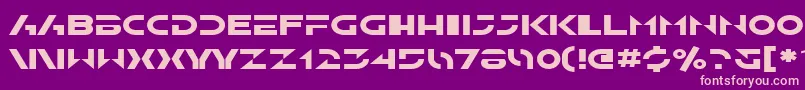 SfSolarSailerExtended Font – Pink Fonts on Purple Background