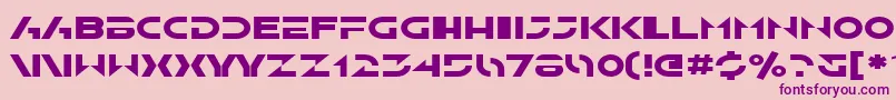 SfSolarSailerExtended Font – Purple Fonts on Pink Background