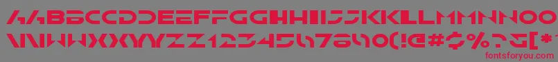 SfSolarSailerExtended Font – Red Fonts on Gray Background