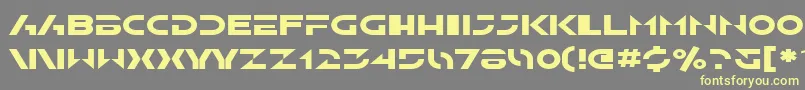 SfSolarSailerExtended Font – Yellow Fonts on Gray Background