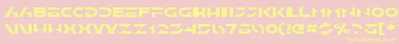 SfSolarSailerExtended Font – Yellow Fonts on Pink Background