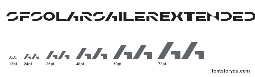 SfSolarSailerExtended Font Sizes