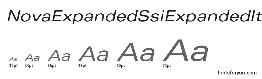 NovaExpandedSsiExpandedItalic Font Sizes