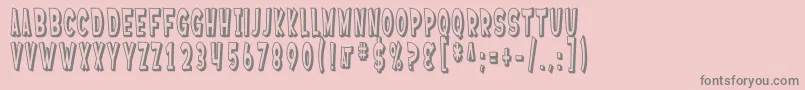 SfFerretopiaShaded Font – Gray Fonts on Pink Background