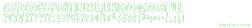 SfFerretopiaShaded Font – Green Fonts on White Background