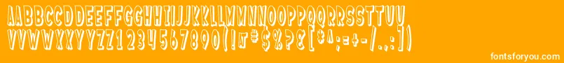 SfFerretopiaShaded Font – White Fonts on Orange Background