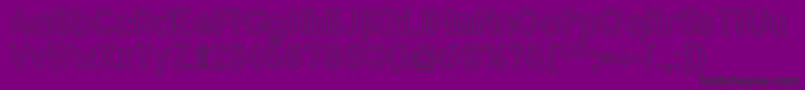 ResipleBoldoutline-Schriftart – Schwarze Schriften auf violettem Hintergrund