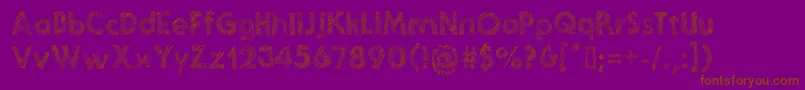 GhoticSketch Font – Brown Fonts on Purple Background