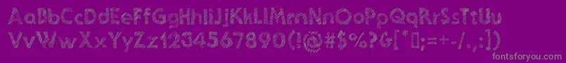 GhoticSketch Font – Gray Fonts on Purple Background