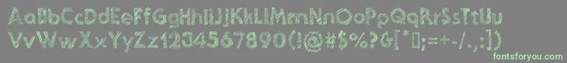 Weitere Informationen zur GhoticSketch-Schriftart GhoticSketch-Schriftart – Grüne Schriften auf grauem Hintergrund