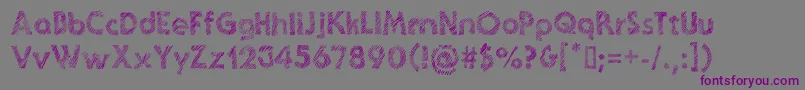 GhoticSketch Font – Purple Fonts on Gray Background