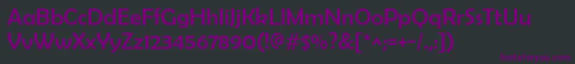 フォントBerlinSansFb – 黒い背景に紫のフォント