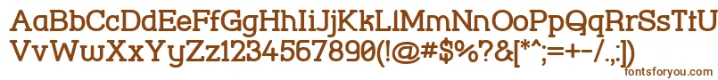 Шрифт StreetCornerSlabBold – коричневые шрифты