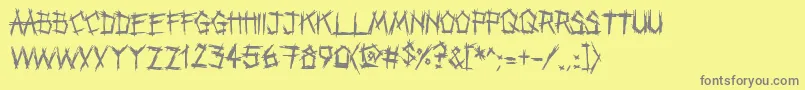 Подробнее о шрифте Punkband Шрифт Punkband – серые шрифты на жёлтом фоне