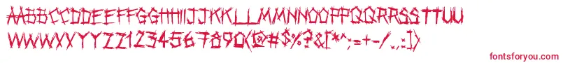 Punkband Font – Red Fonts