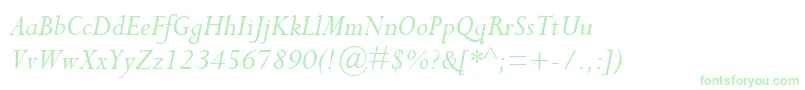 PerpetuaMtItalic Font – Green Fonts