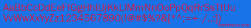Franklingothbookgtt-fontti – punaiset fontit sinisellä taustalla