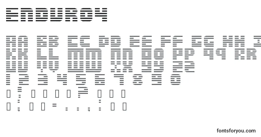 Schriftart Enduro4 – Alphabet, Zahlen, spezielle Symbole