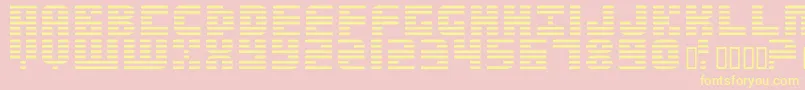 Enduro4 Font – Yellow Fonts on Pink Background