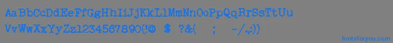 Myoldrem Font – Blue Fonts on Gray Background