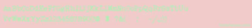 Myoldrem Font – Green Fonts on Pink Background