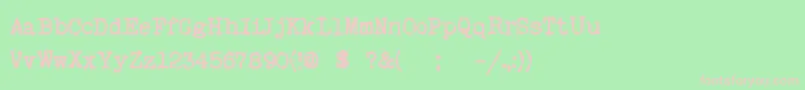 Myoldrem Font – Pink Fonts on Green Background