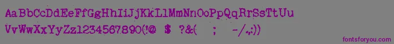 Myoldrem Font – Purple Fonts on Gray Background