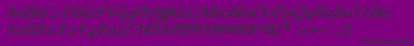 DalelandsUncialCondensedItalic Font – Black Fonts on Purple Background