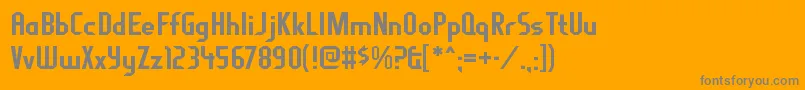 FragilebombersRegular Font – Gray Fonts on Orange Background
