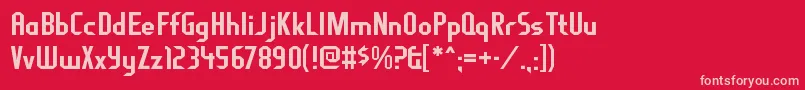 FragilebombersRegular Font – Pink Fonts on Red Background