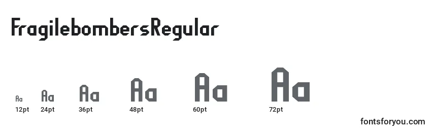 FragilebombersRegular Font Sizes
