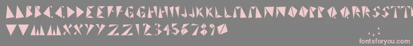 TrinistaGrf Font – Pink Fonts on Gray Background