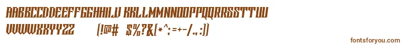 Шрифт ScreterDemo – коричневые шрифты на белом фоне