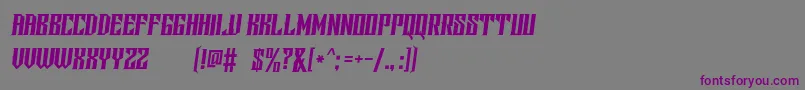 ScreterDemo Font – Purple Fonts on Gray Background