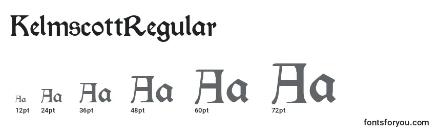 KelmscottRegular Font Sizes