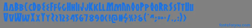 Antikythera Font – Blue Fonts on Gray Background